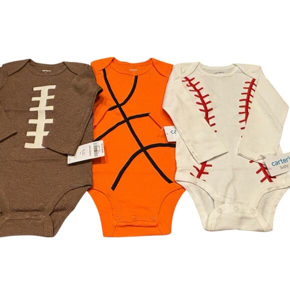 Carter's Other - NWT 12M Carter’s Boys Sport fans onesie set